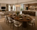 Masa de dining ovala PINE WOOD 180x80x75 cm - imagine 6
