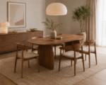 Masa de dining din lemn de pin Aura 160x60x75 cm - imagine 2
