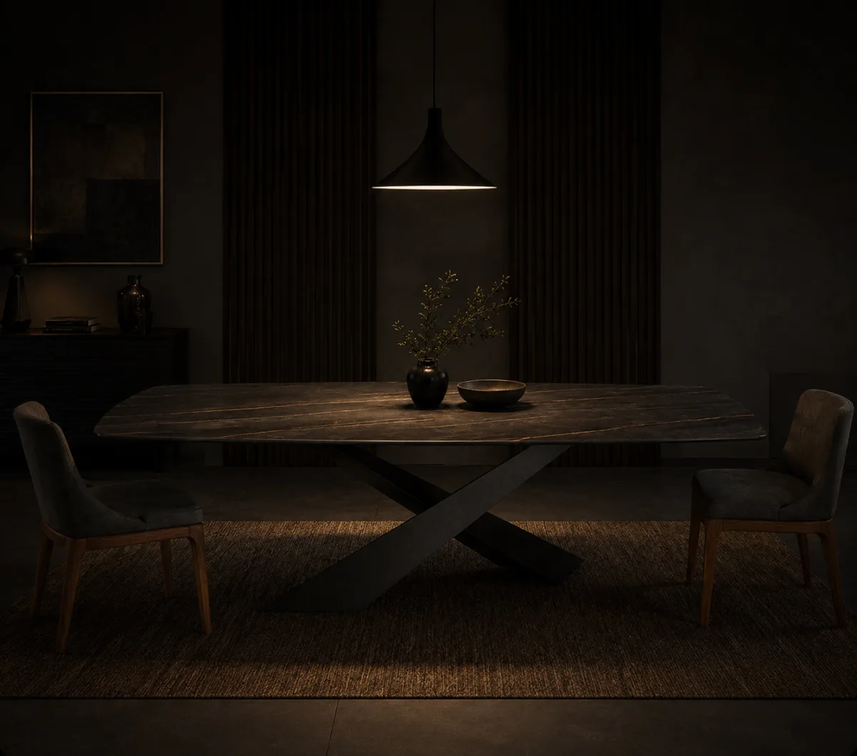 Masa dining Stone 180x90x75cm - imagine 4