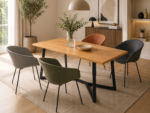 Scaun dining Aura Brown - imagine 3