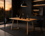 Masa dining dreptunghiulara TERRA OAK 120x70x75 cm - imagine 2