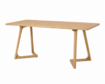 Masa dining dreptunghiulara Terra Oak 160x80x75 cm