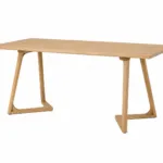 Masa dining dreptunghiulara Terra Oak 160x80x75 cm