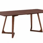 Masa dining dreptunghiulara TERRA Walnut 160x80x75 cm