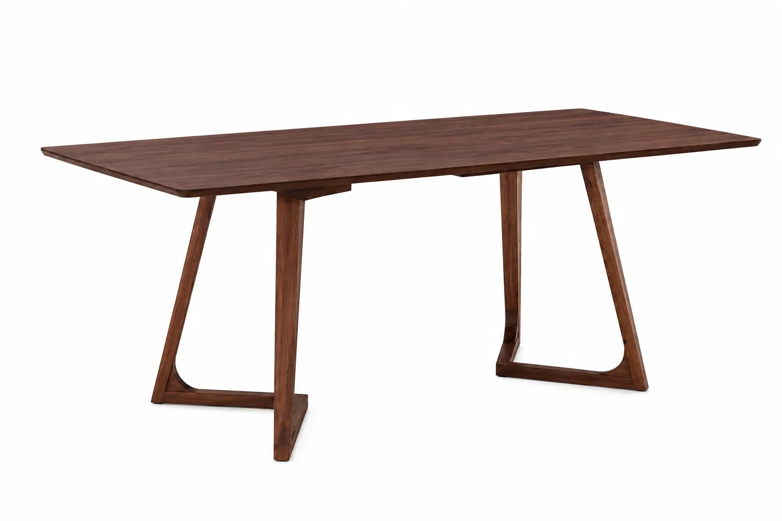 AU104-160-WALNUT00001 Masa dining dreptunghiulara TERRA Walnut 160x80x75 cm - imagine 1