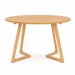 Masa rotunda dining din lemn masiv Terra Oak 100x100x75 cm