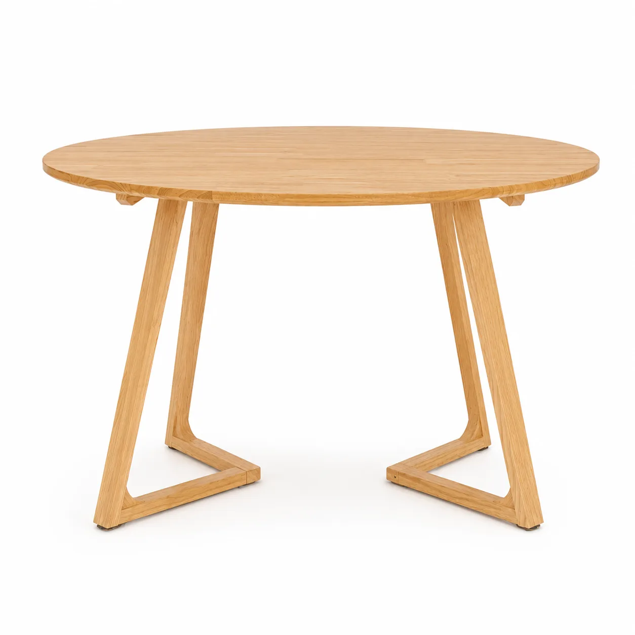AU105-100-OAK00001 Masa rotunda dining din lemn masiv Terra Oak 100x100x75 cm - imagine 1