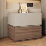 Noptiera lemn Blocka modulara 40x40x23.5 cm Khaki - imagine 4