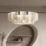Lustra Japandi White 80x80x35 cm - imagine 5