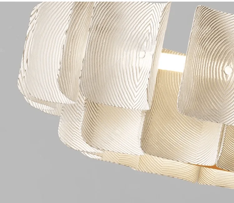 Lustra Japandi White 80x80x35 cm - imagine 6