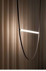 Corp de iluminat suspendat modern din piele 120 cm - imagine 5