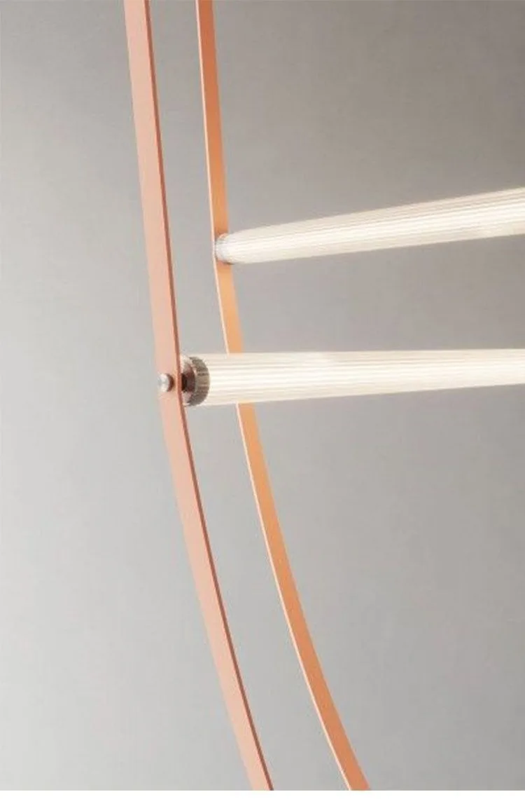 Corp de iluminat suspendat modern din piele 180 cm - imagine 6