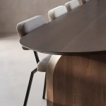 Masa de dining din lemn de pin Aura 160x60x75 cm - imagine 2