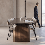 Masa de dining din lemn de pin Aura 160x60x75 cm - imagine 3