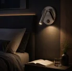 Aplica argintie din metal cu LED - imagine 2