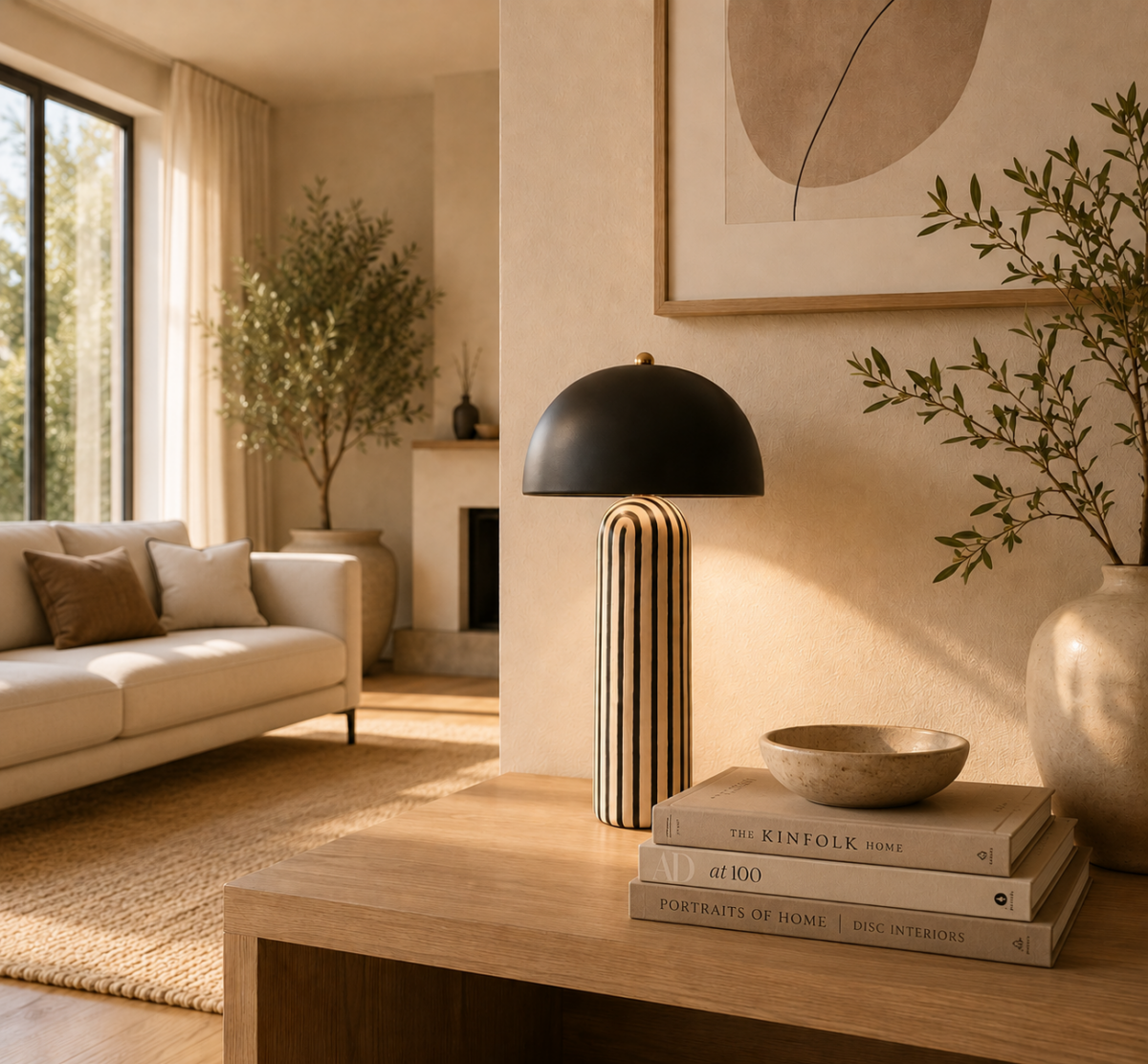Lampa de masa din ceramica Zebra - imagine 2