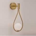 Aplica perete Tears Gold 20x20x50cm - imagine 4