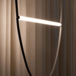 Corp de iluminat suspendat modern din piele 120 cm - imagine 7