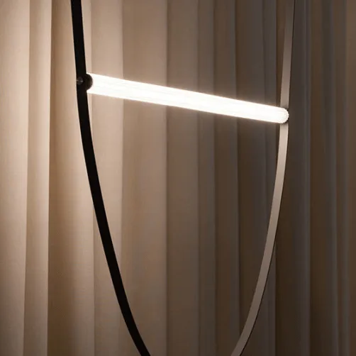 Corp de iluminat suspendat modern din piele 180 cm - imagine 7