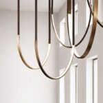 Lustra LED cu accente aurii 50x100cm - imagine 2