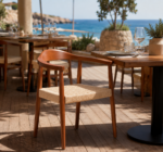 Scaun dining cu șezut împletit Nordic Wood Walnut - imagine 7
