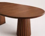 Masa de dining ovala PINE WOOD 180x80x75 cm - imagine 2