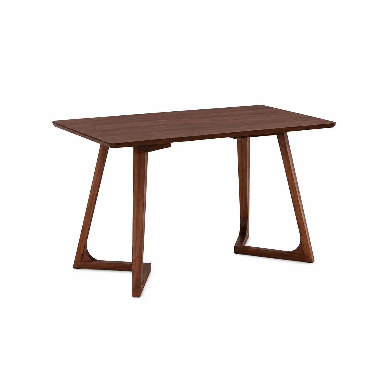 Masa dining dreptunghiulara TERRA Walnut 120x70x75 cm - imagine 1
