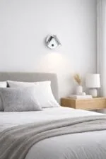Aplica argintie din metal cu LED - imagine 2 - Homuse