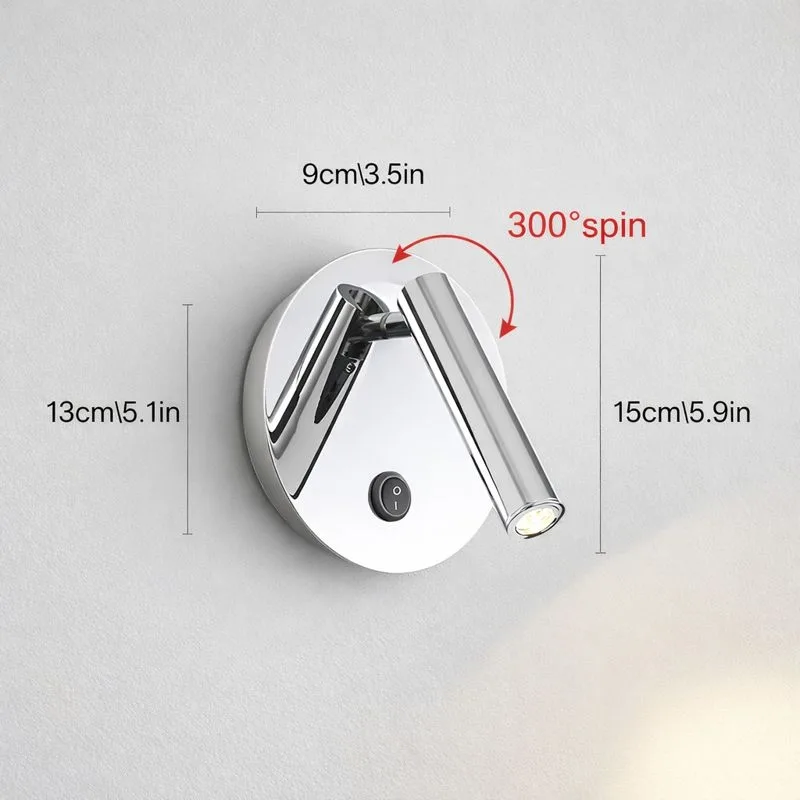 Aplica argintie din metal cu LED - imagine 3 - Homuse