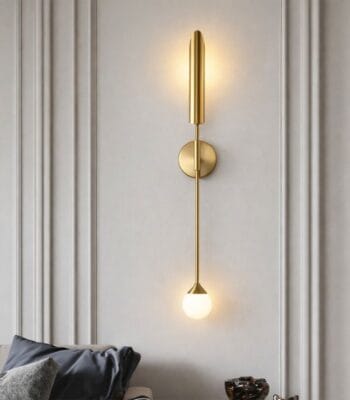 Aplica de perete aurie 70×12 cm - imagine 3 - Homuse