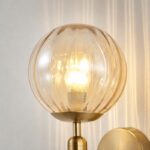 Aplica de perete cu glob de sticla transparenta - imagine 4 - Homuse