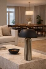 Lampa de masa din ceramica Zebra - imagine 3 - Homuse