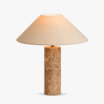 Lampa de masa din piatra Alba - imagine 3 - Homuse
