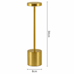 Lampa de masa fără fir din metal Gold - imagine 3 - Homuse