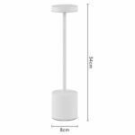 Lampa de masa fără fir din metal White - imagine 3 - Homuse