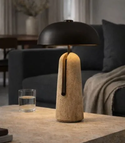 Lampa de masa Japanese travertin - imagine 4 - Homuse