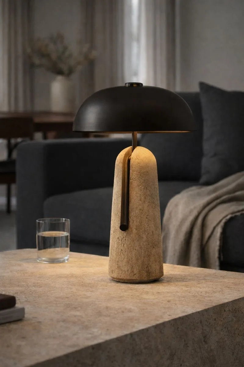 Lampa de masa Japanese travertin - imagine 4 - Homuse