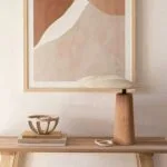 Lampă de masă Wabi-Sabi din bambus, sticlă și in - imagine 4 - Homuse