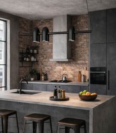 Lampă suspendată liniară cu trei surse – design contemporan negru 120cm - imagine 4 - Homuse