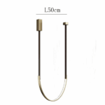 Lustra LED cu accente aurii 50x100cm - imagine 2 - Homuse