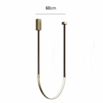 Lustra LED cu accente aurii 60 x 120 cm - imagine 2 - Homuse