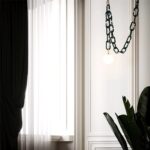 Lustră suspendată cu lanț decorativ verde - imagine 3 - Homuse