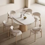 Masa dining extensibila din lemn masiv Julliet Oak - imagine 3 - Homuse