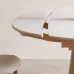 Masa dining extensibila din lemn masiv Julliet Oak - imagine 4 - Homuse