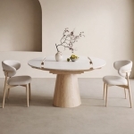Masa dining extensibila din lemn masiv Julliet Oak - imagine 5 - Homuse