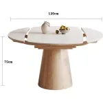 Masa dining extensibila din lemn masiv Julliet Oak - imagine 6 - Homuse