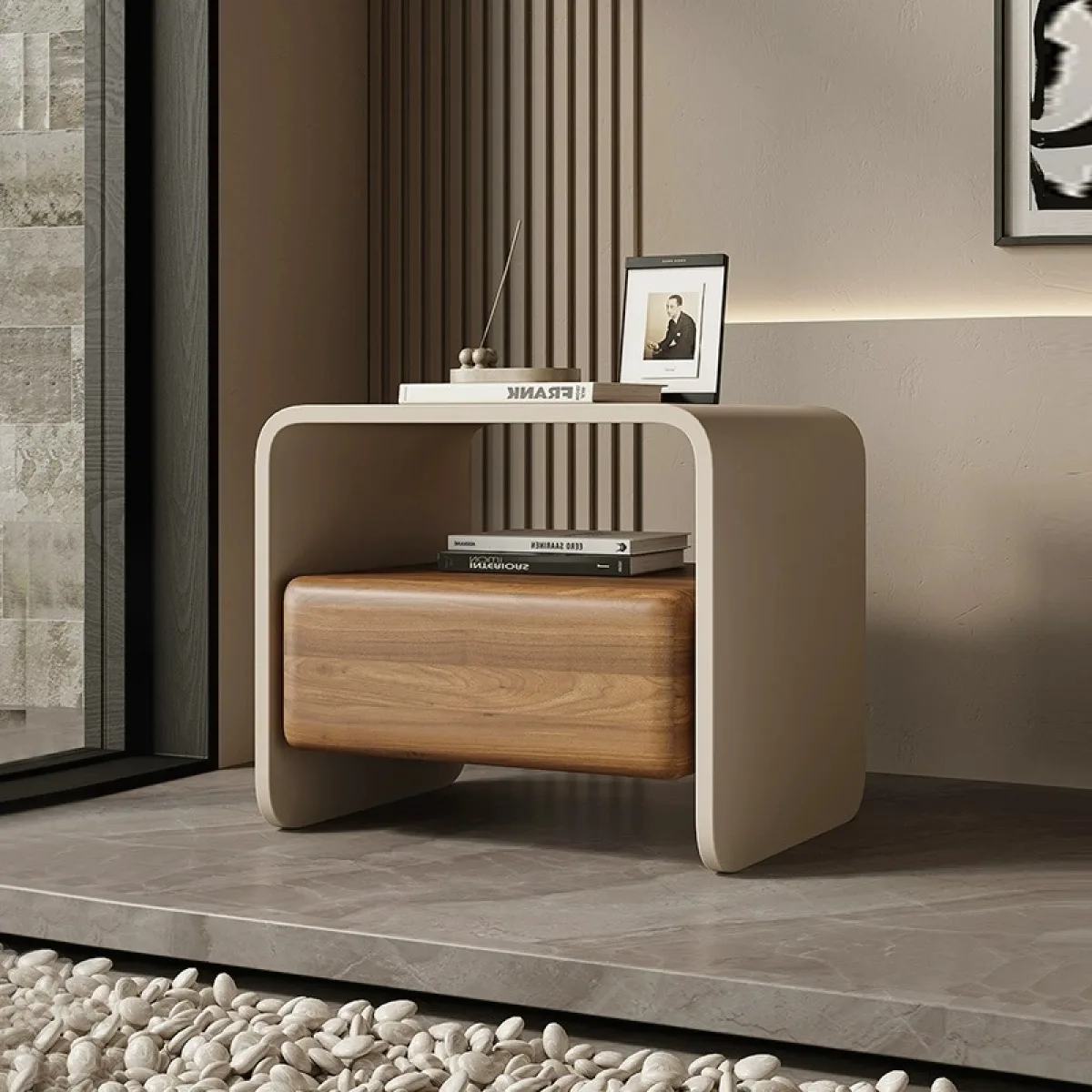 Noptieră cu sertar DUO MDF - imagine 3 - Homuse