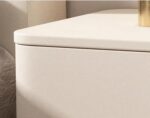 Noptiera din MDF si piele Elsa Cream - imagine 4 - Homuse