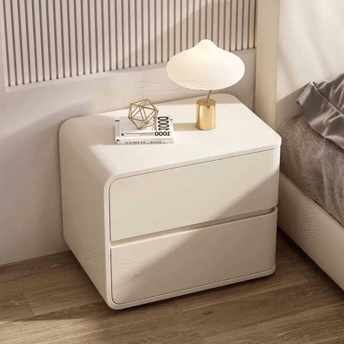 Noptiera din MDF si piele Elsa Cream - imagine 7 - Homuse