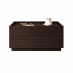 Noptiera lemn Blocka modulara 40x40x23.5 cm Black - Homuse